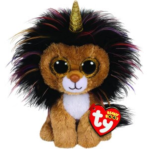 Tan Lion with Horn Beanie Belly - Ramsey